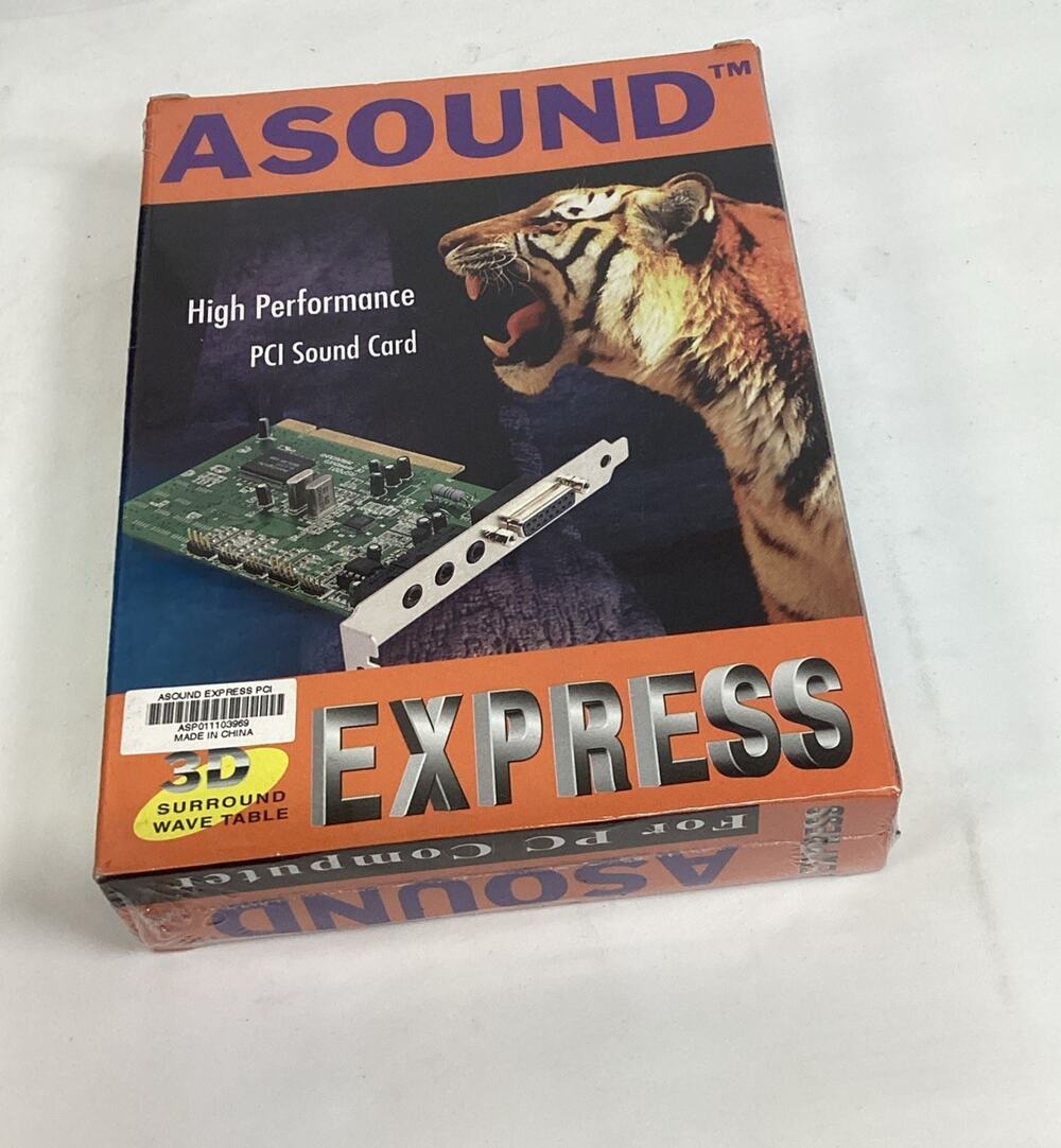 Vintage Asound Express PCI Sound Card ASP0111 - NOS - 3D Surround Wave Table